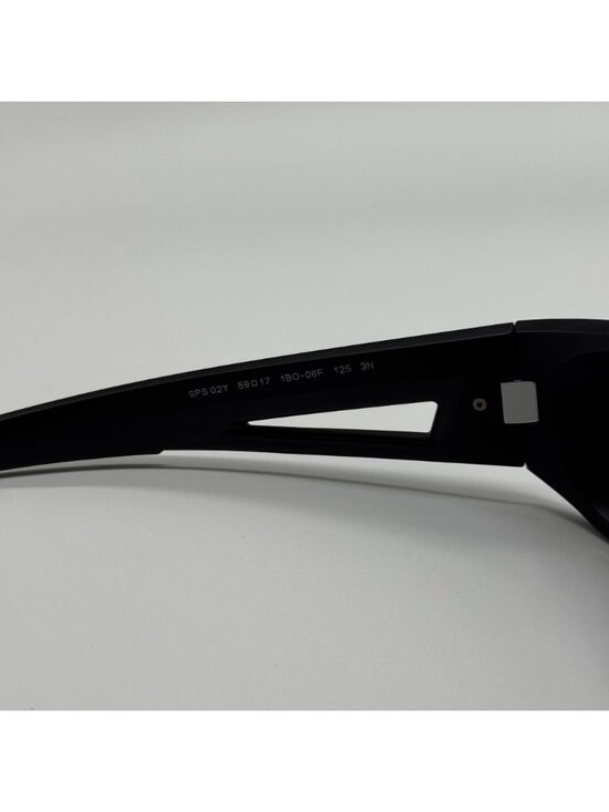 Prada Linea Rossa PS02YS 1BO06F Unisex Black Gray Sport Sunglasses Authentic NEW